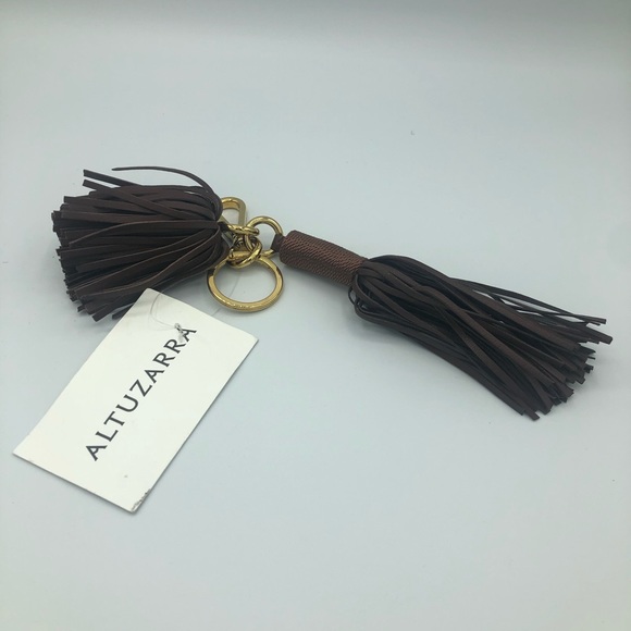 Altuzarra Accessories - Altuzarra - Ghianda - Wine Leather Tassel - Key Ri